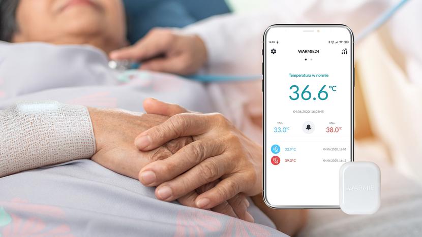 warmie sensor zdalne monitorowanie temperatury ciała w trybie ciągłym